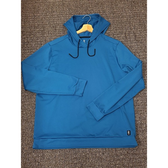 Rhone Hoodie Mens Size Large Blue Essentials Performance‎ Stretch Sweatshirt - Picture 1 of 8